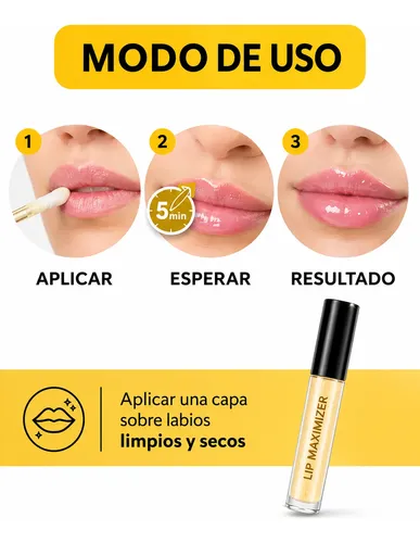 Gloss Voluminizador Labial Efecto Plump Aumento Labios
