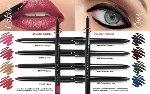 Lapiz Delineador Retractil Labios Avon Glimmerstick Canela