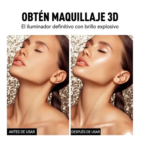 Iluminador Líquido Y Rubor Maquillaje Rostro Romantic Beauty
