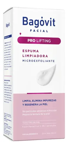 Bagóvit Pro Lifting Espuma Limpiadora Microexfoliante 100ml Todo Tipo De Piel Noche
