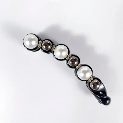 Pinzas Para Cola De Caballo Con Forma De Perla, Juego De .