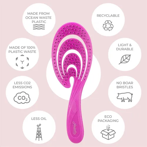 Cepillo Para Cabello Ninabella Orgánico Desenredante Para Ca
