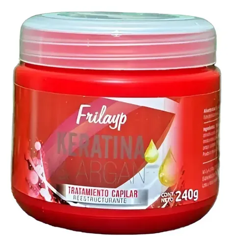 Frilayp Keratina Baño De Crema Nutritivo 240grs X6 Unidades.