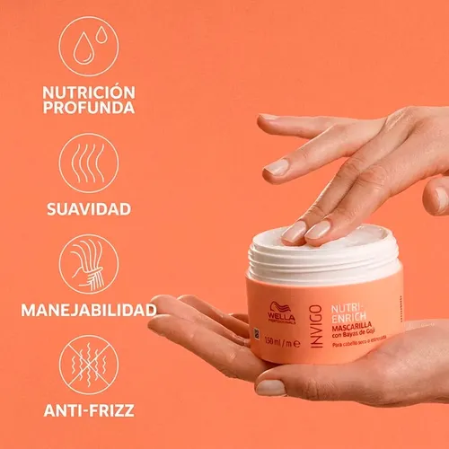 Máscara Capilar Wella Invigo Nutri Enrich Hidratación 500ml