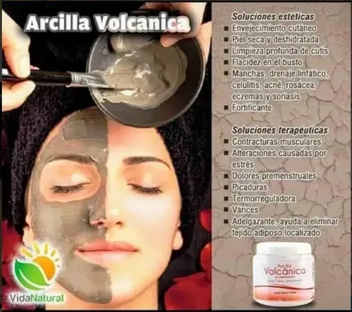 Arcilla Volcánica Calma Dolores Espalda Varices Piel Rostro