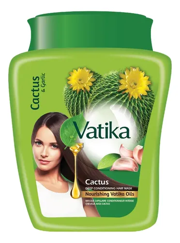 Mascarilla Capilar Con Aceite Caliente Vatika Naturals Cactu