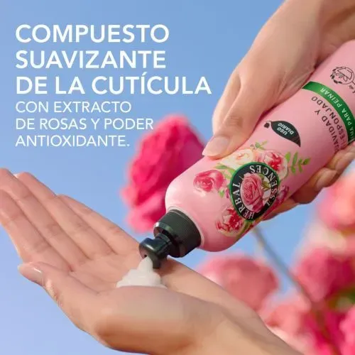 Crema Para Peinar Herbal Essences Anti Esponjado Rosas X150m