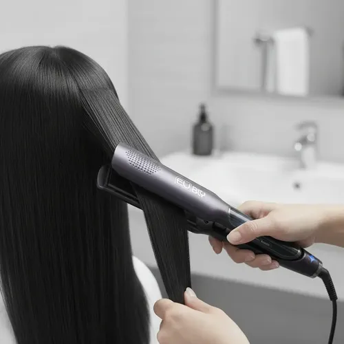 Planchita Para Pelo Eurobeauty Gama Alta Ceramica Seco Humedo Automatico