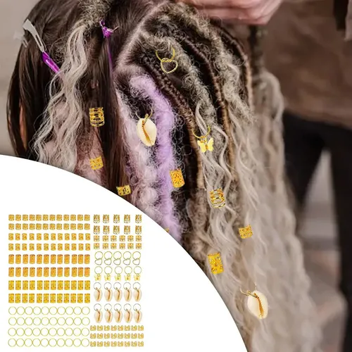 – 202 Uds. Anillos For El Pelo, En Espiral For El Pelo, =
