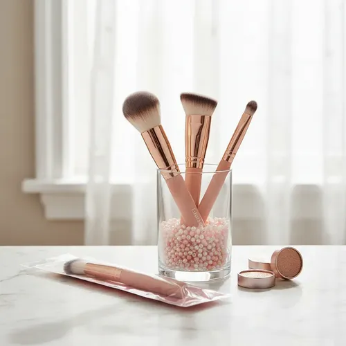 Brocha Para Maquillaje Kabuki Base Rubor Contorno X1 Unidad