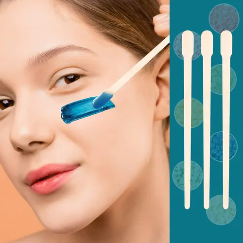 200 Palitos De Madera Para Depilar Cejas Y Vello Facial
