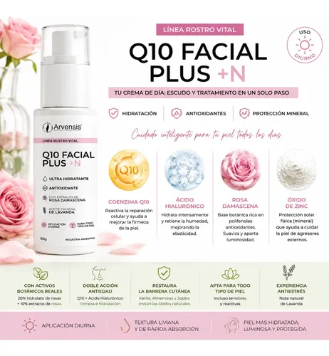 Crema Facial Antiedad Q10 Plus N Hidratante Antioxidante Ful