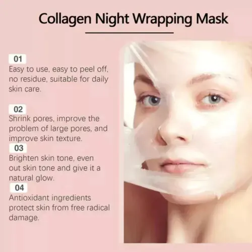 Re W Máscara Nocturna De Colágeno, Máscara Exfoliante W Tc