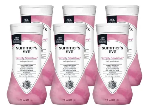 Limpiador Feminino Suave Summer’s Eve Simply Sensitive 9 Fl