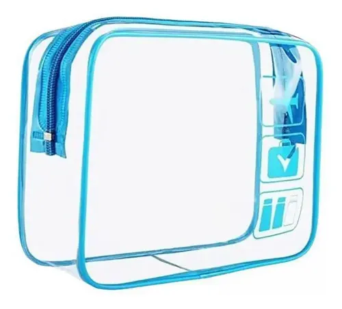 2 Paquete De 2-6 Bolsas De Maquillaje Transparentes 2 Piezas