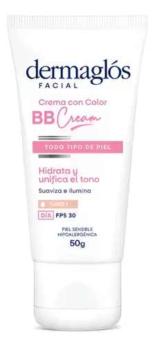 Dermaglos Bb Cream Facial Con Color Tono Claro Fps30 50 G Claro