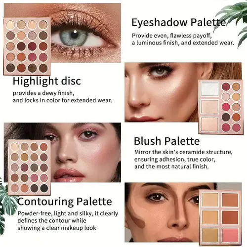 Paleta De Libros De Maquillaje, Kit De Regalo De Maquillaje
