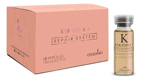 Ossono Ampolla Keratina Reparador Brillo Y Sanidad
