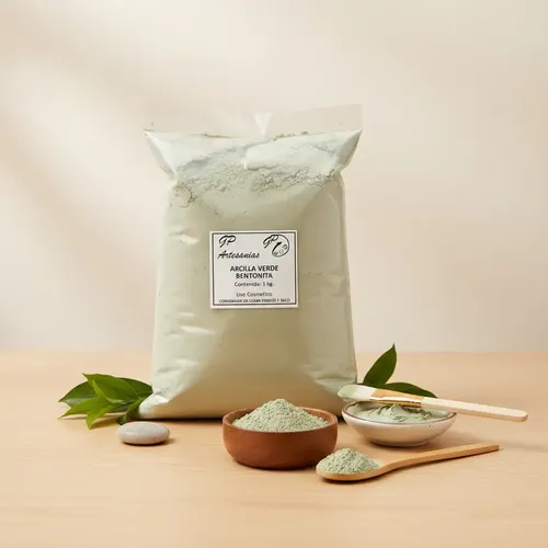 Arcilla Verde Bentonita X1 Kilo Apta Cosmética Y Fundición
