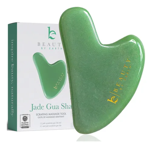 Herramienta De Escultura Facial Gua Sha Beauty De Earth Jade