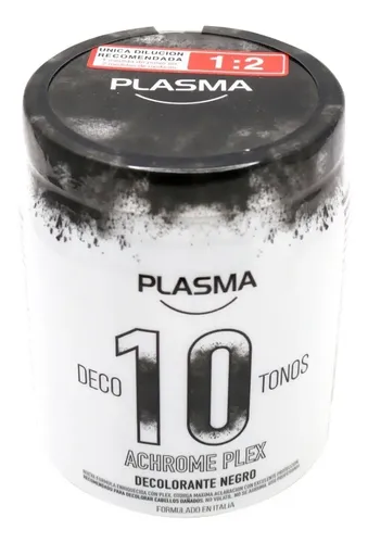 Polvo Decolorante Negro Plex Aclara 10 Tonos Plasma 500grs