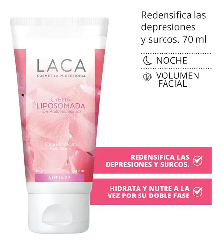 Crema Liposomada Con Acido Hialuronico 70gr Laca Momento de aplicación Día/Noche Tipo de piel Todo tipo de piel