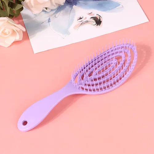 Peine De Masaje Elástico, Cepillo Desenredante Para Cabello
