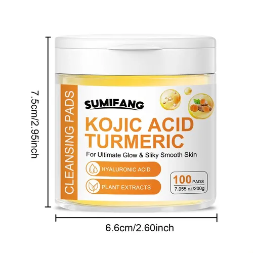 Kojic Acid + Turmeric Cleansing Wipes 100 Pads