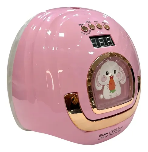 Cabina UVLED Para Uñas SUNUV Sun Y01 Pro Rosa 288W Con Temporizador