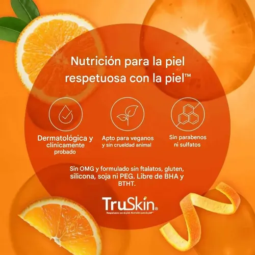 Serum Vitamina C Antimanchas Acido Hialuronico Truskin 30ml