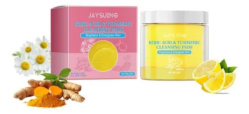 Limpiador Exfoliante Suave Jaysuing Kojic Turmeric Pads