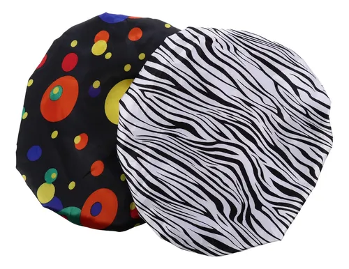 Gorros De Baño Creativos De Satén De Doble Capa, 2 Unidades As Shown
