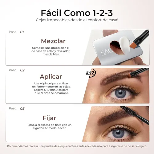 Cjwii Sace Lady Tinte Gel Para Cejas Resistente Al Agua 30ml