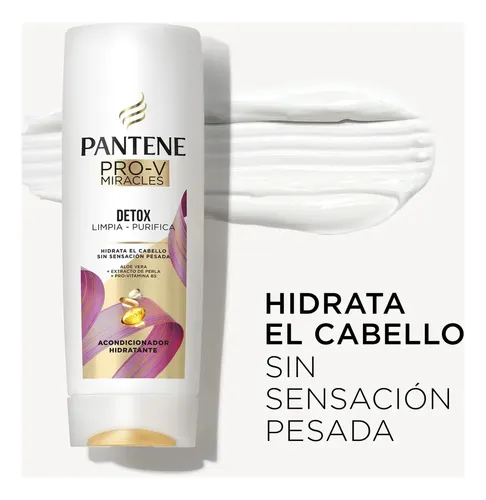 Acondicionador Hidratante Pantene Pro-v Miracles Detox Limpia – Purifica 700 Ml