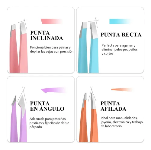 Juego De Pinzas Y Tijeras Para Cejas