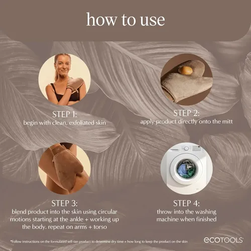 Manopla De Bronceado Ecotools Good Tan Para Todo El Cuerpo P