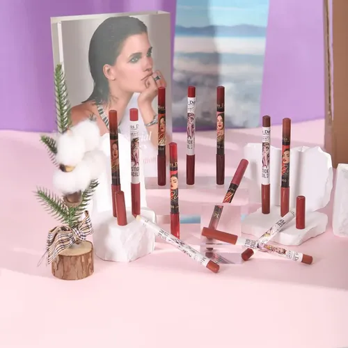 Juego De 12 Lápices Delineadores De Labios Katiluxiya