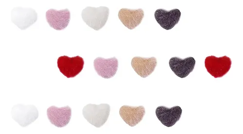 15 Uds. Pegatinas Mini De Felpa Para Manicura