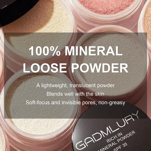 Polvo Mineral Spf 35 Gadmlury Beige Medio