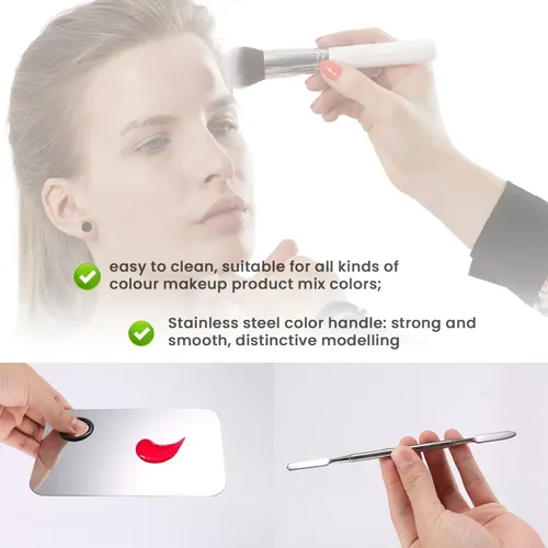 Paleta De Maquillaje Profesional, Set De Acero Inoxidable De