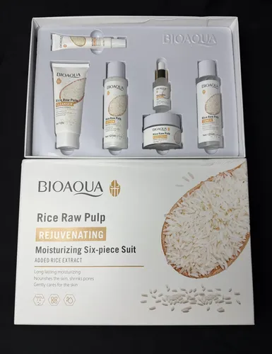 Kit Skincare Arroz Bioaqua Set 6 Piezas En 1