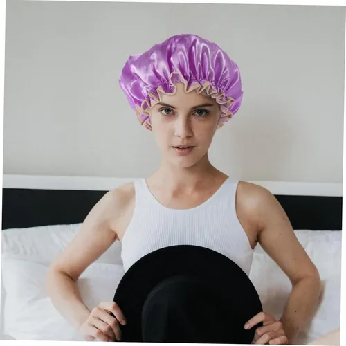 6piezas Gorro Ducha Baño Mujer Reutilizable Peva Poliéster