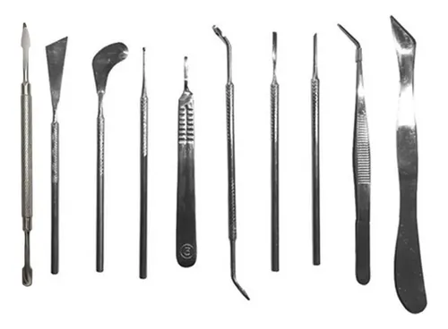 Kit Instrumental Podología Profesional Acero 10 Piezas
