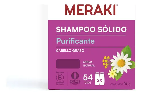 Shampoo Solido Meraki X65gr Vegano Cabello Graso Normal Seco