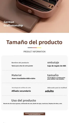 Juego De Cortaúñas Antisalpicaduras De 6 Piezas En Un Estuch