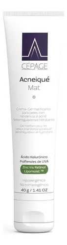 Cepage Acneiqué Mat Crema Gel Matificante Seborreguladora Hidratante Anti Brillo Pieles Grasas Acneicas Tipo de piel Grasa