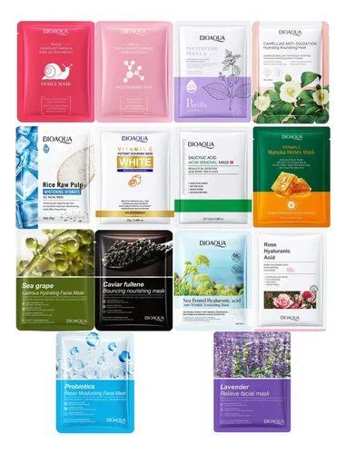 Set De Mascarilla Faciales Bioaqua X 5 Unidades Variado