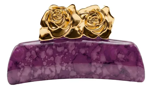 Broches De Pelo Dorados De 6 Colores Marmolados| Bag X12u Rosas