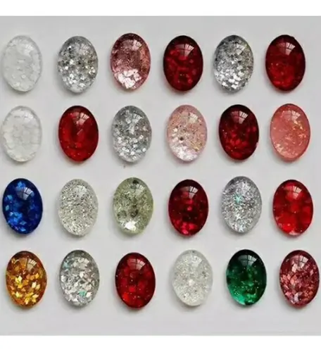 2 X 200 Gránulos Tips Nail Display Gráfico Beads Clear