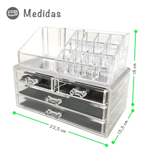 Organizador De Maquillaje/oficina Acrílico Transparente.